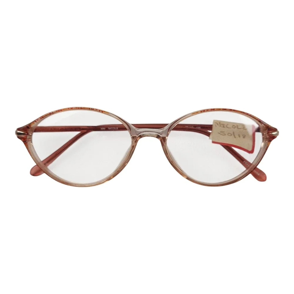 Lot of 10 Vintage Eyeglasses Frames NOS Mix Plastic Oversized Resellers w/ Case